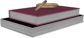 Bloco 3D Paramétrico para Archicad: Livros Empilhados com Decoração 02