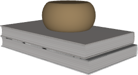 Bloco 3D Paramétrico para Archicad: Livros e Vasilha 01