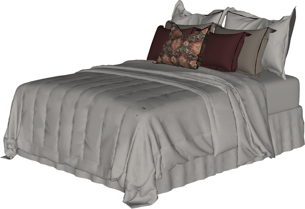 Bloco 3D Paramétrico para Archicad: Hub Cama de casal 03
