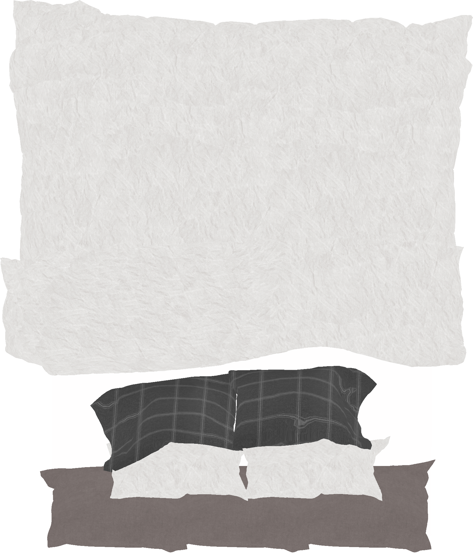 Bloco Archicad 2D Planta Baixa Texturizada: Hub Cama de casal 05