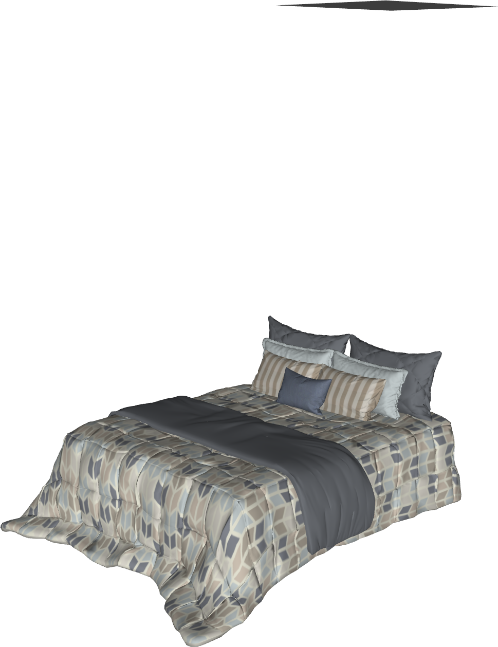 Bloco 3D Paramétrico para Archicad: Hub Cama de casal 06
