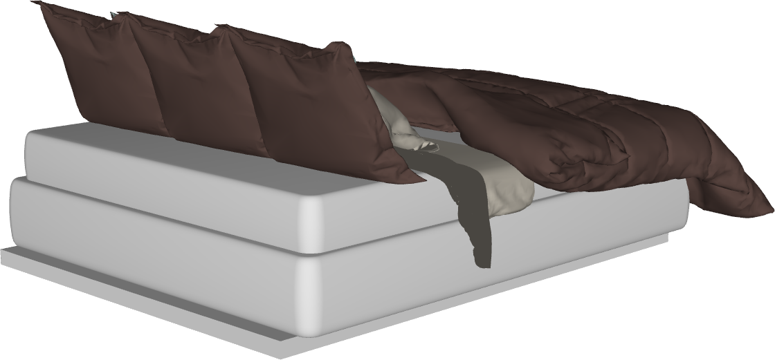 Bloco 3D Paramétrico para Archicad: Hub Cama de casal 07