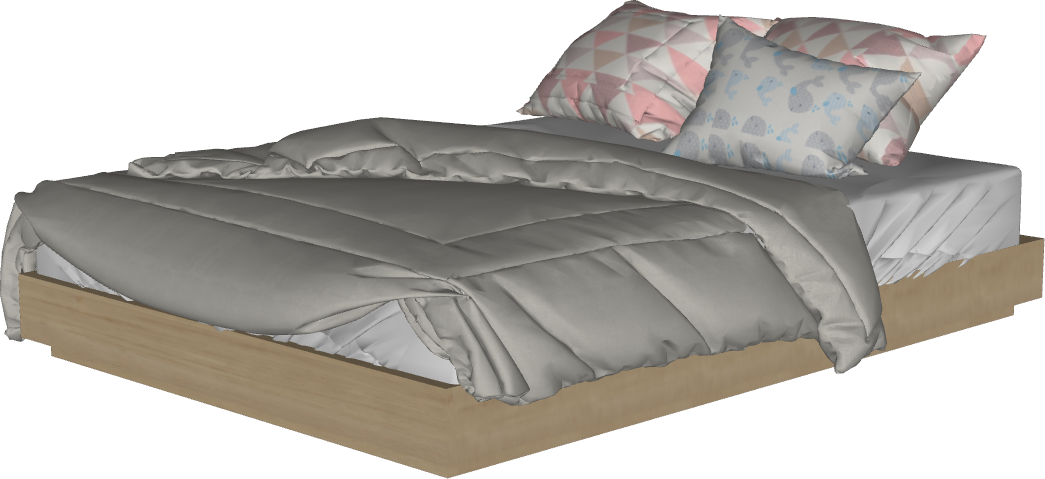 Bloco 3D Paramétrico para Archicad: Hub Cama de casal 08