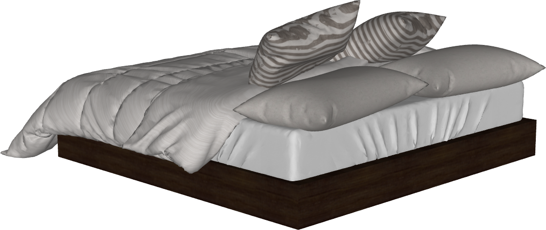 Bloco 3D Paramétrico para Archicad: Hub Cama de casal 09