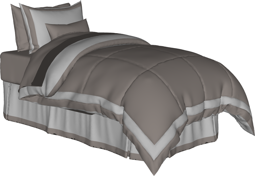 Bloco 3D Paramétrico para Archicad: Hub Cama Solteiro 02