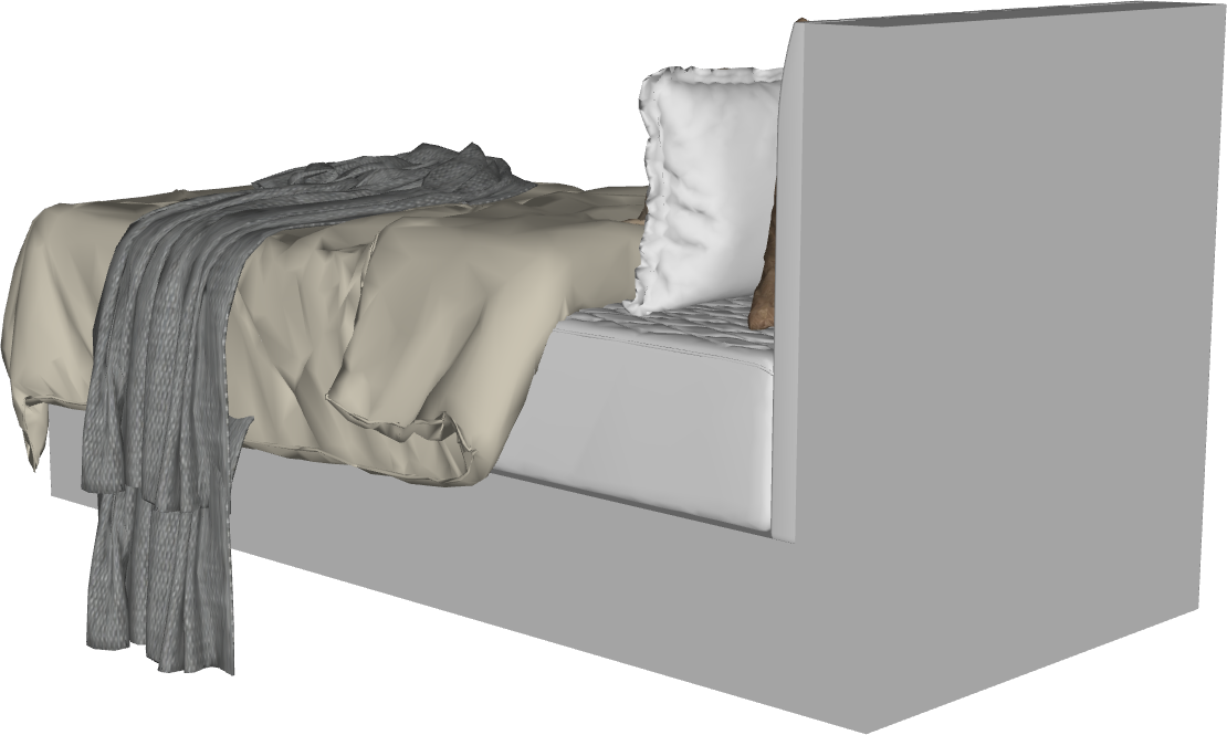Bloco 3D Paramétrico para Archicad: Hub Cama Solteiro 04