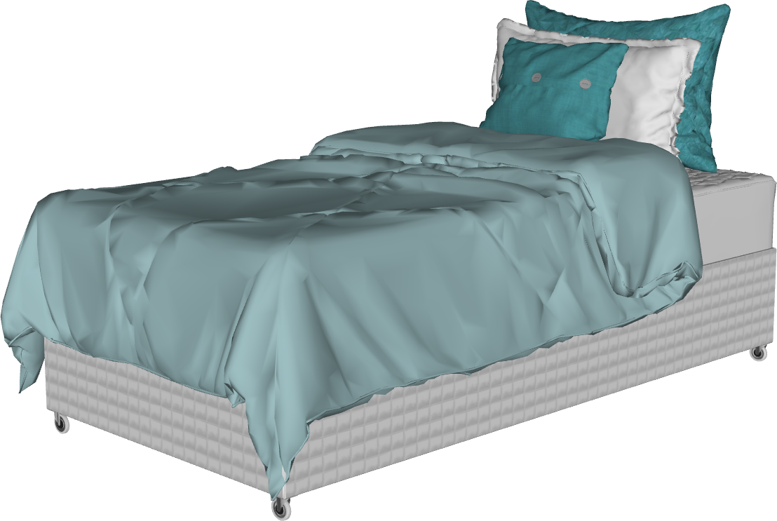 Bloco 3D Paramétrico para Archicad: Hub Cama Solteiro 05