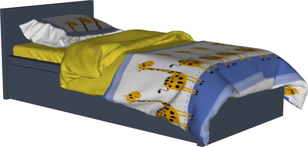Bloco 3D Paramétrico para Archicad: Hub Cama Solteiro 07
