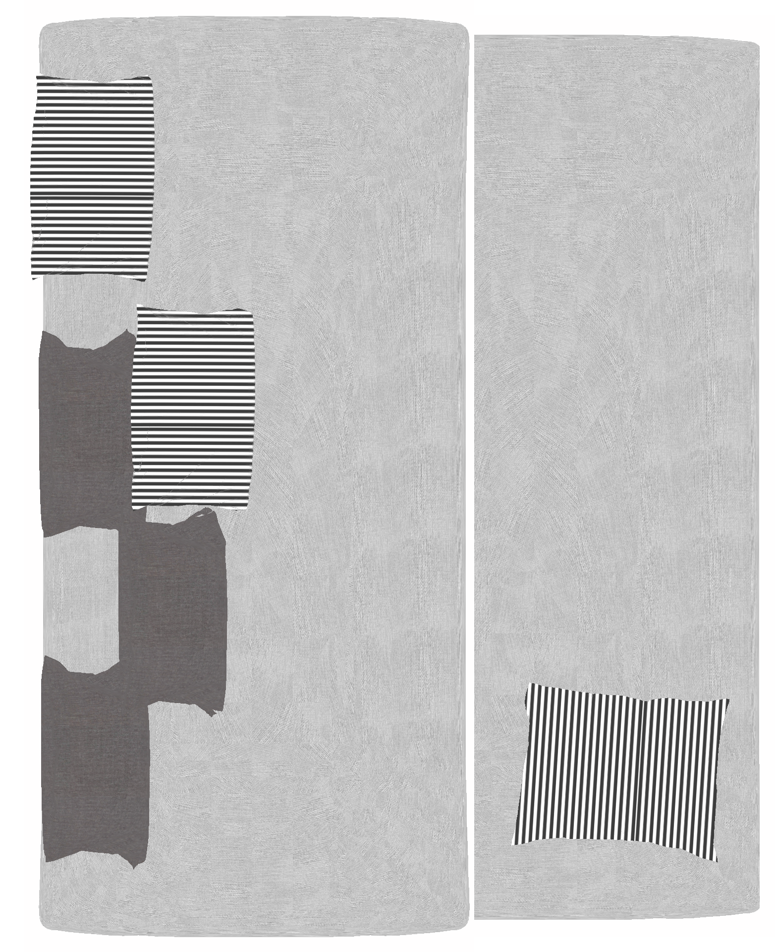 Bloco Archicad 2D Planta Baixa Texturizada: Hub Cama Solteiro 08