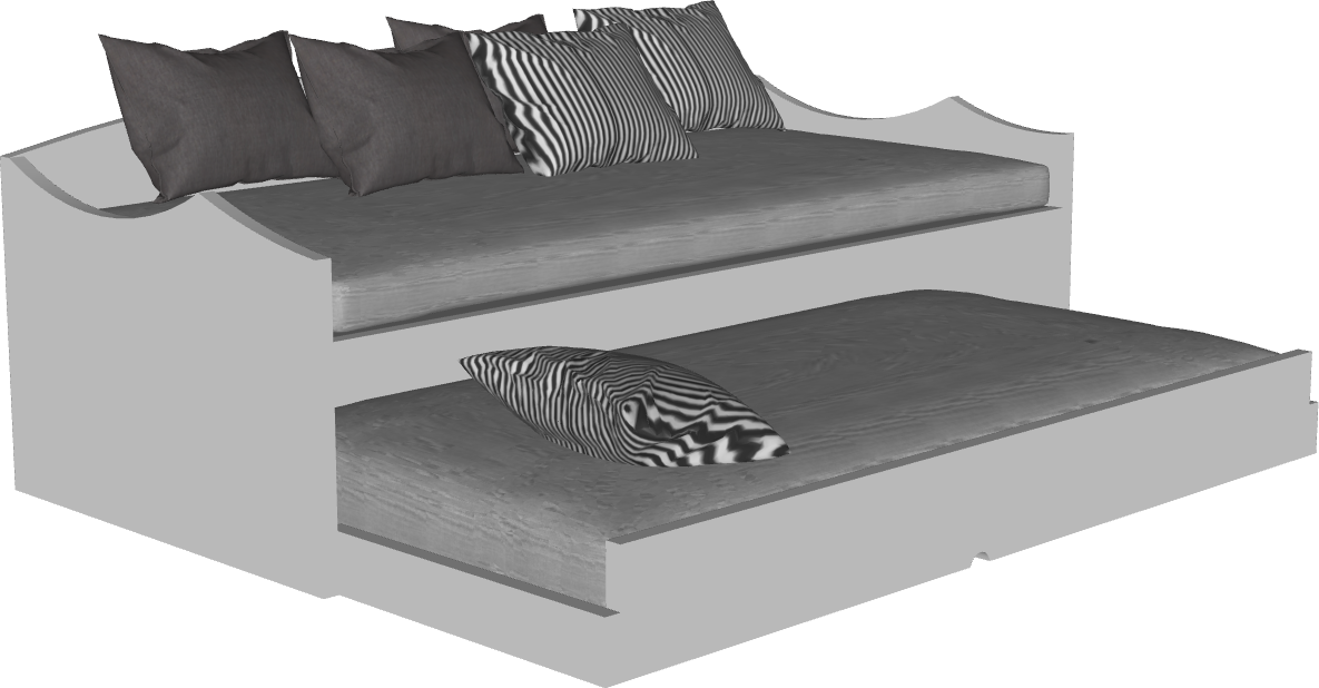 Bloco 3D Paramétrico para Archicad: Hub Cama Solteiro 08
