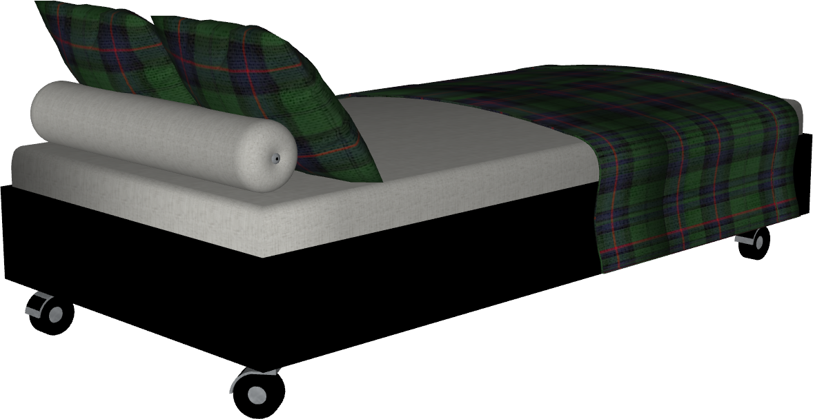 Bloco 3D Paramétrico para Archicad: Hub Cama Solteiro 09