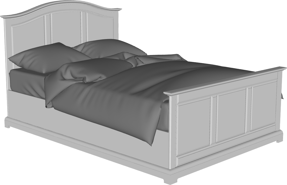 Bloco 3D Paramétrico para Archicad: Hub Cama Solteiro 10